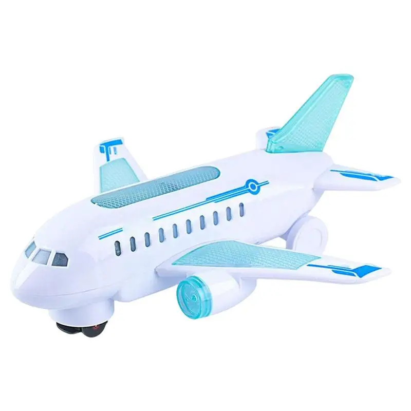 

Toddler Airplane Toy Air Bus Model Plane With Flashing Lights And Sounds Outdoor Parent Child Interactive Game For Boys Girls