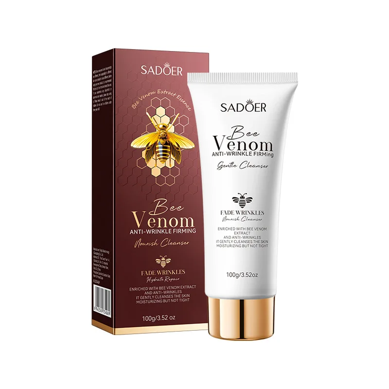 Очищающее средство для лица пчелиный яд пена ухода за кожей увлажнение контроль