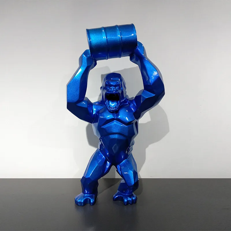 

Большая креативная статуя KINGKONG из смолы, фигурка GORILLA, бюст, модель, игрушечная коробка, коллекционное украшение, искусство, Имитация ремесл...