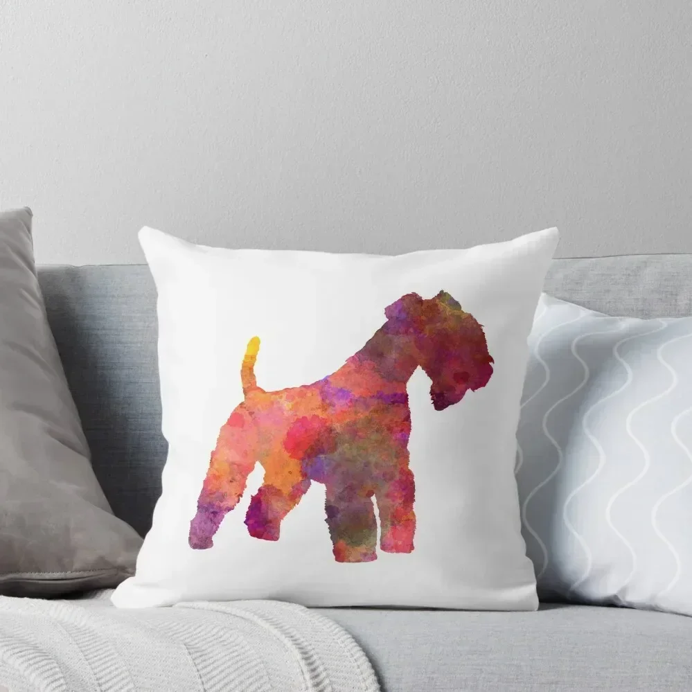 Lakeland Terrier в акварели декоративная подушка рождественские наволочки роскошные