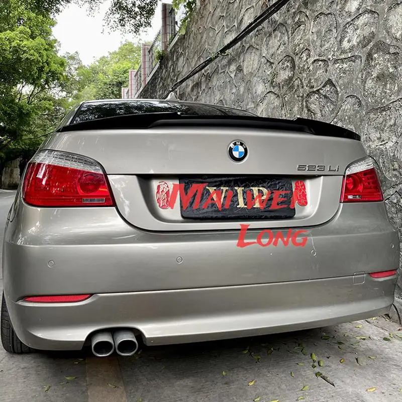 Фото Для BMW 5 серии E60 M5 520i 525i 523i M4 2004-2010 гг. Задняя крышка багажника, спойлер, крылья, аксессуары для внешней тюнинга автомобиля №3