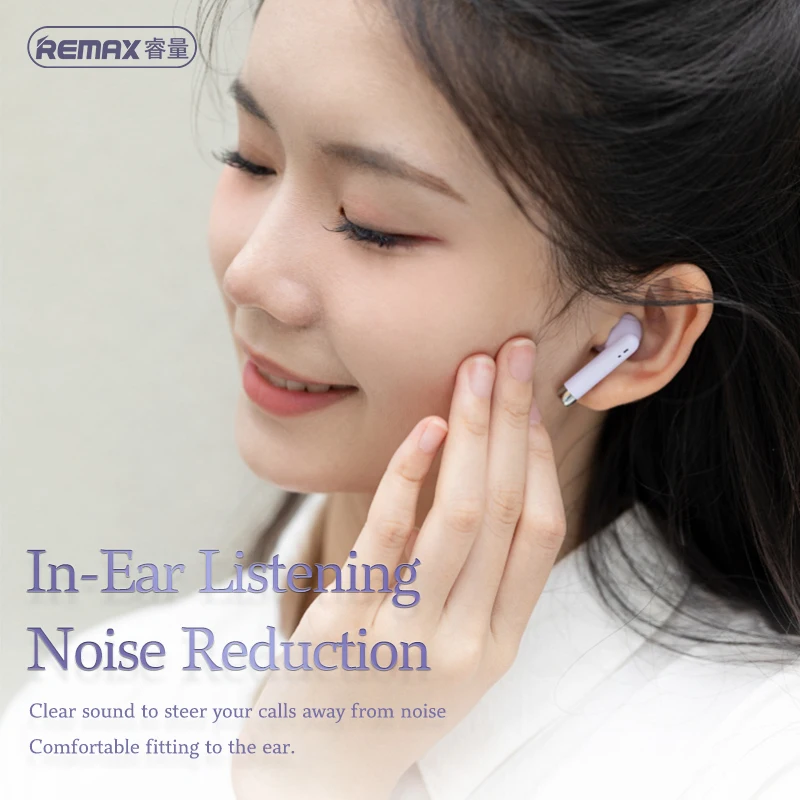 Беспроводная гарнитура REMAX TWS 13 мм стерео музыкальные наушники Мини Bluetooth 5 3 с