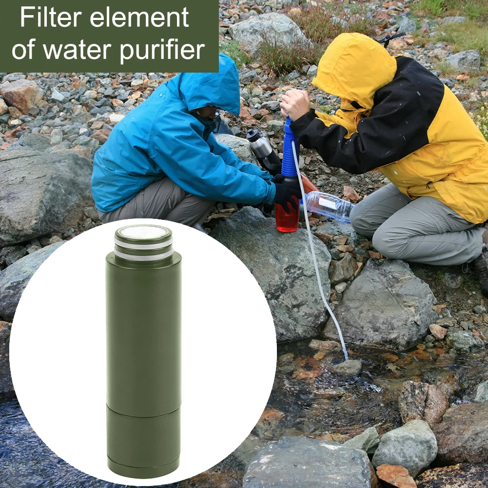 

Water Purifier Replacement filter 3000L Filter Survival Water Purifier Filtration Element Emergency Camping Hiking Travel Tools
