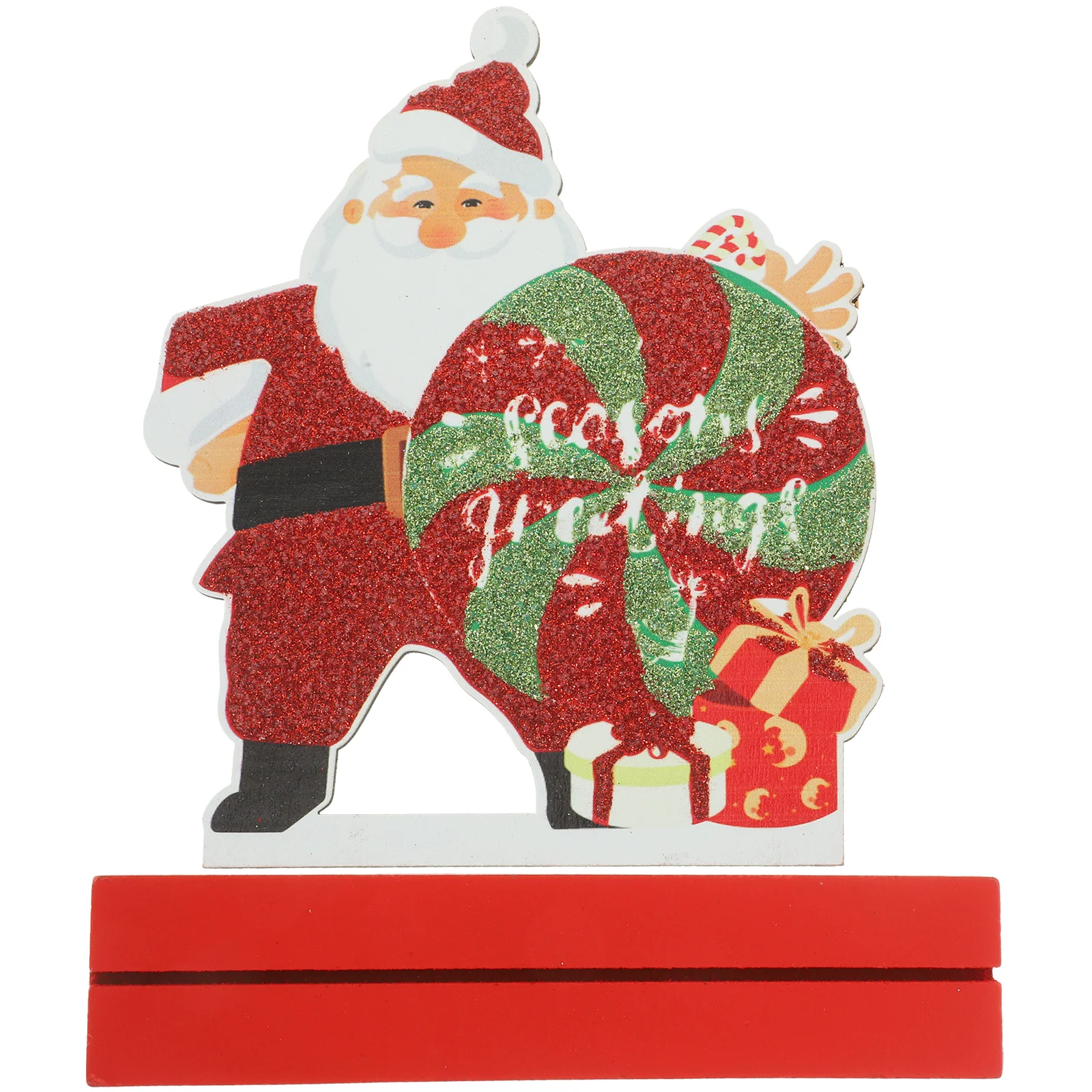 

Desk Christmas Decorations Wood Craft Ornament Wooden Table Xmas Party Favor Signs