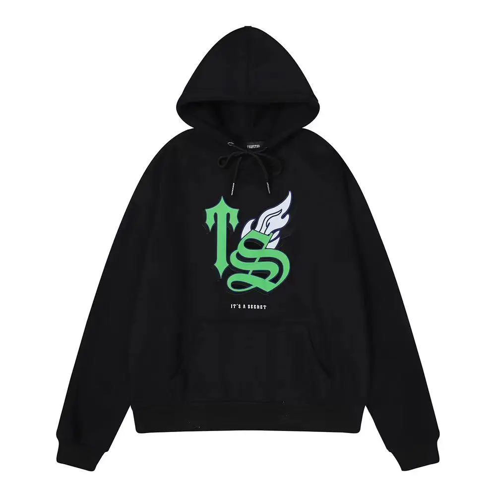 

Толстовка с капюшоном для мужчин и женщин, Винтажный Черный свитшот с графическим принтом, топ оверсайз, уличная одежда, осень