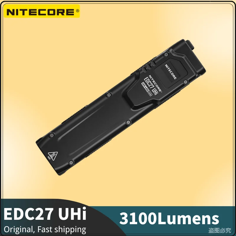 

Ультратонкий высокопроизводительный фонарик NITECORE EDC27 UHI EDC 3100 люмен встроенный аккумулятор с OLED дисплеем в режиме реального времени