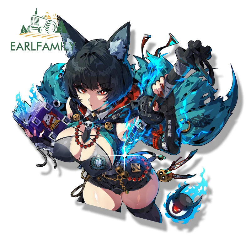 

EARLFAMILY Spook Shack Lucia Fanart автомобильная наклейка горячая игра Zzzero Chibi большая голова наклейка Peek Girl граффити готические панк-наклейки