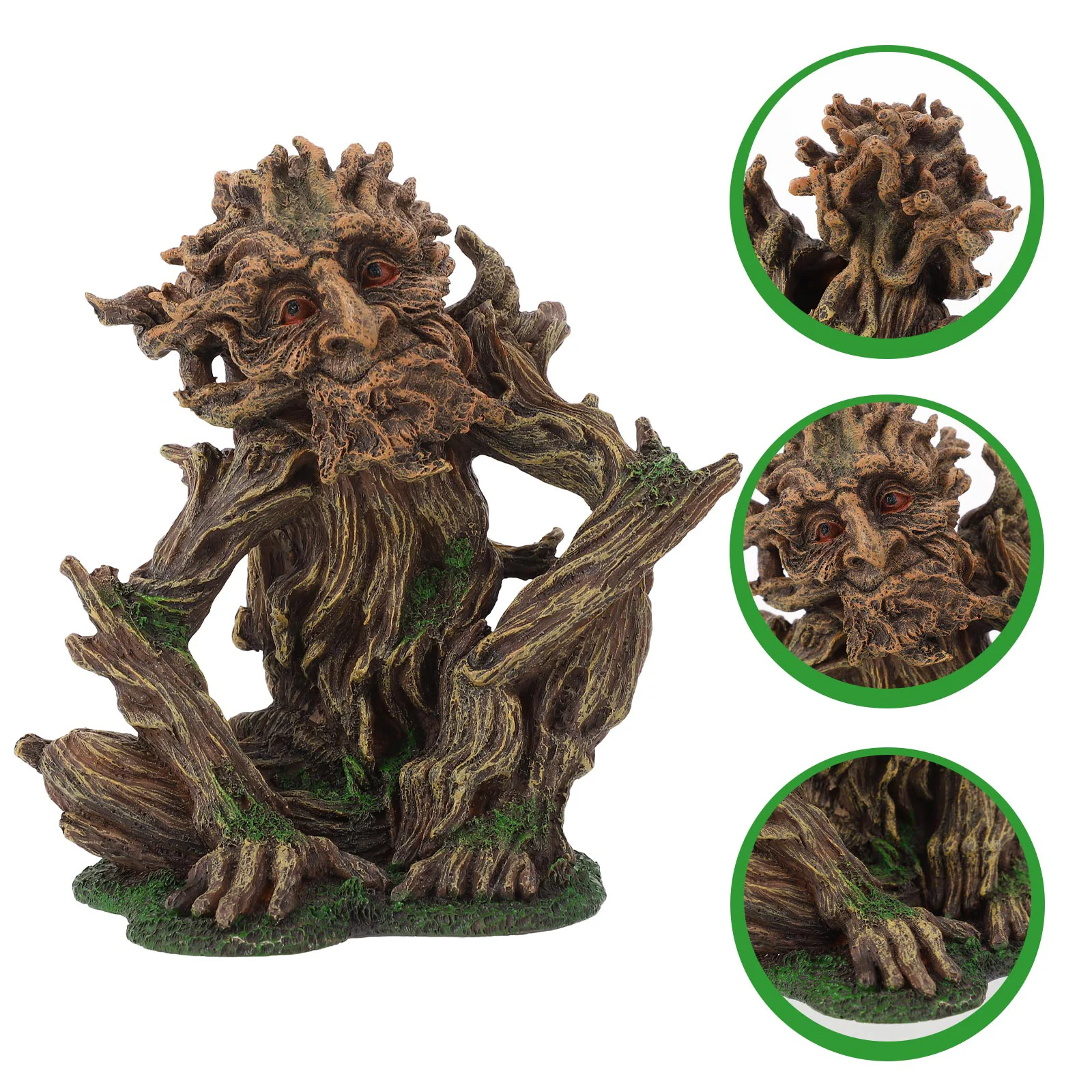 

1Pc Fish Tank Resin Ornament Simulation Tree Hole Aquarium Landscaping Decor