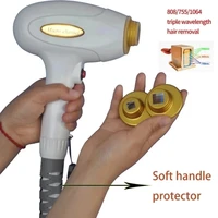 beauty laser hair removal equipment accessory handle 3 wavelength diode laser hair removal handle 099