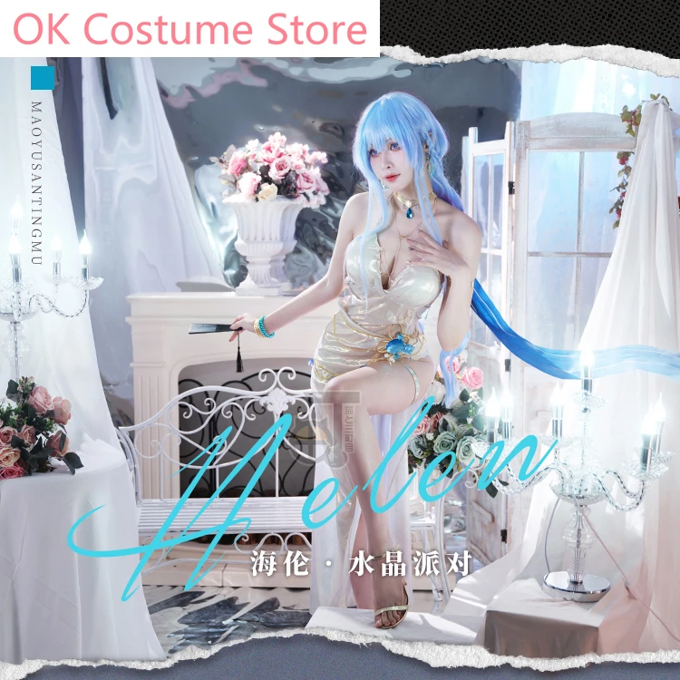 OK-костюм аниме NIKKE The Goddess Of Victory Helen Crystal косплей костюм сексуальное платье игровой