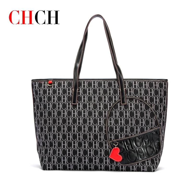 CHCH 2022 New Fashion Totes for Women Split Shoulder Bag Commuter Office Purse Lady Luxury Big Capacity Handbags Holiday Gifts