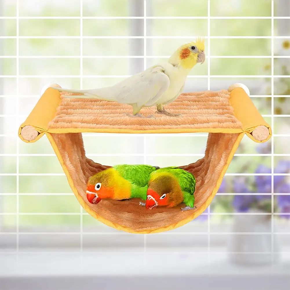 

[ READY STOCK ] Pet Hanging Hammock Warm Nest Bed Removable Washable Bird Cage Perch For Parrot Hamster
