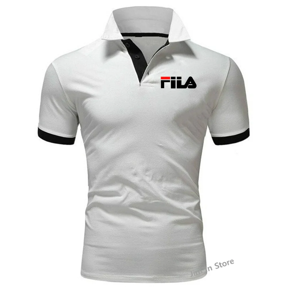 

2023 New Men's FIIA LOGO Polo Shirts Summer High Quality Casual Everyday Short Sleeve Lapel Top Slim FitT-Shirt
