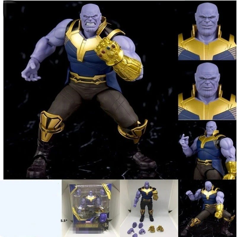 Мстители финал танос шедевр 2-го поколения аниме модель куклы американские ТВ-шоу