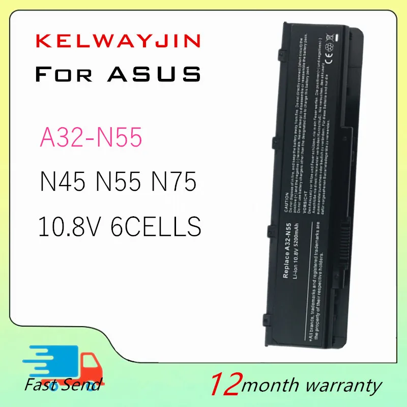 Аккумулятор для ноутбука ASUS A32-N55 N45 N45E N45S N45F N45J N45JC N45SJ N45SV N55 N55E N55S N55SF N55SL N75 N75E N75S N75SF