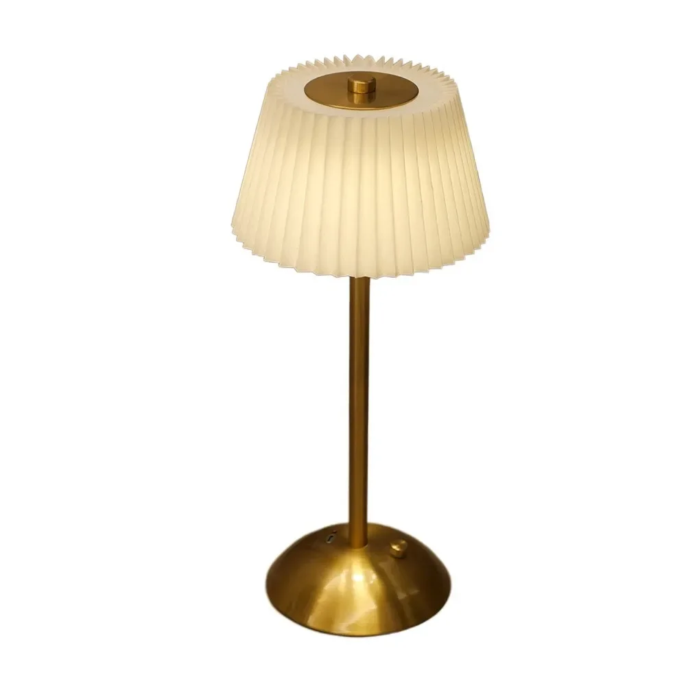 

3-цветная подсветка, маленькая плиссированная настольная лампа, сенсорное управление, бесступенчатая регулировка яркости, настольный окружающий свет, мягкая подсветка, тканевый абажур