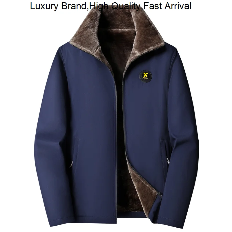 

Модная мужская осенне-зимняя одежда стандартного размера, винтажная Толстая бархатная теплая ветровка для взрослых, пальто, куртка для мужчин