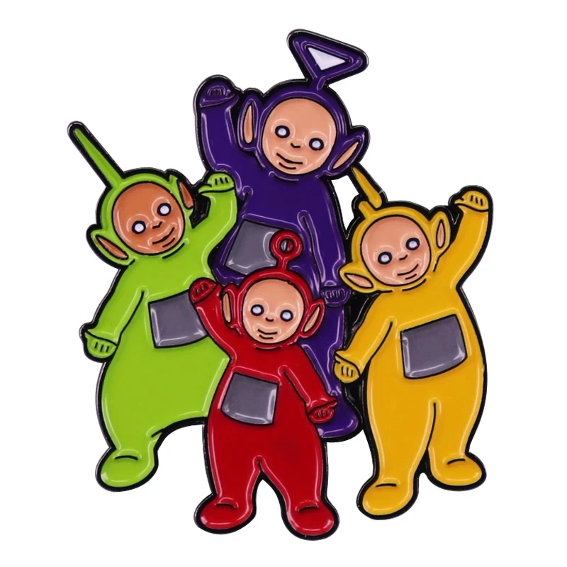 Teletubbies Anime Lapel Pins Backpack Jeans Enamel Brooch Pin Women Fashion Jewelry Gifts Cartoon Badges