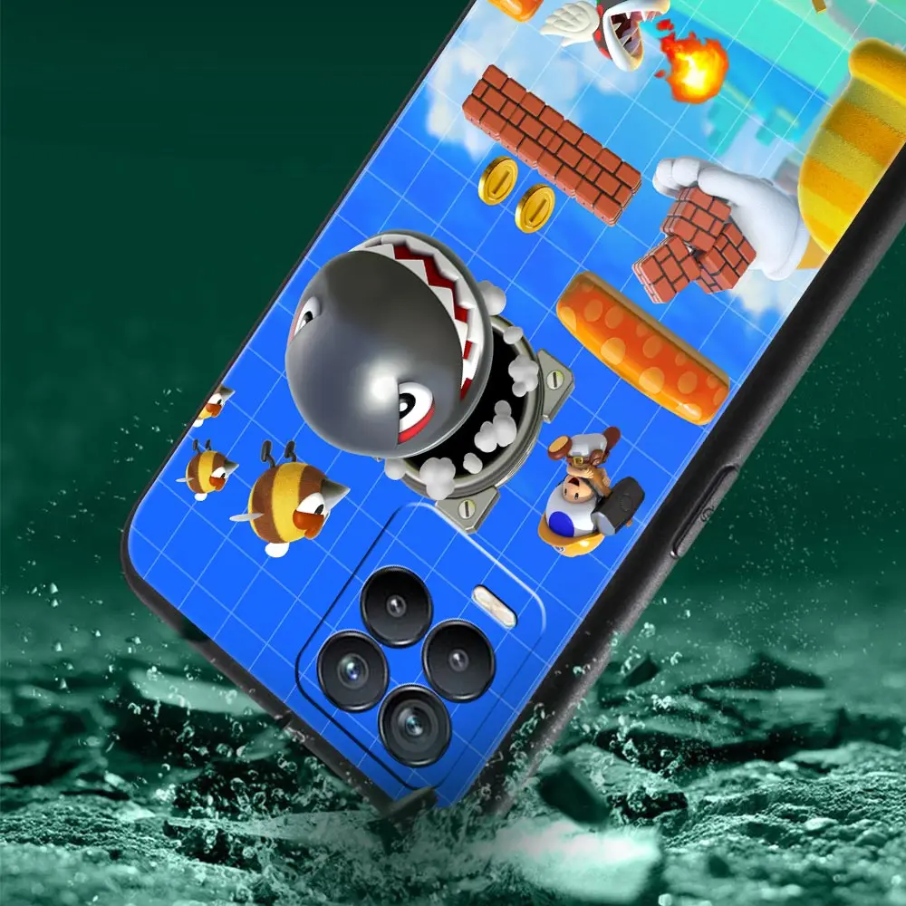 Чехол Super Mario Big Break Estuche для Realme 8 7 6 Pro C21 C3 X7 C35 GT Neo X50 черный чехол телефона XT C21Y C15 C11 |