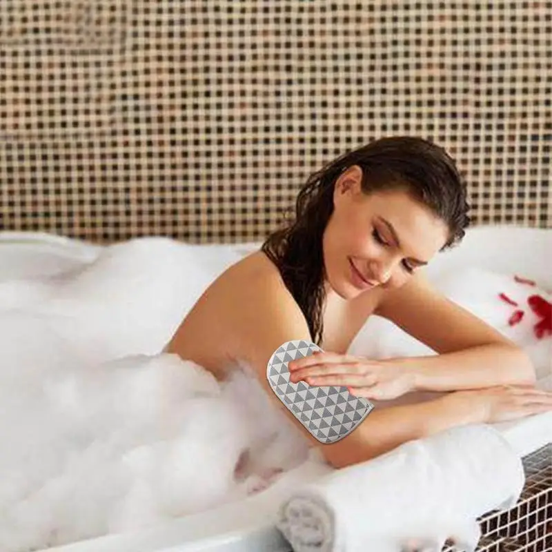 Душевая варежка двухсторонний скребок для душа многоразовый ванной