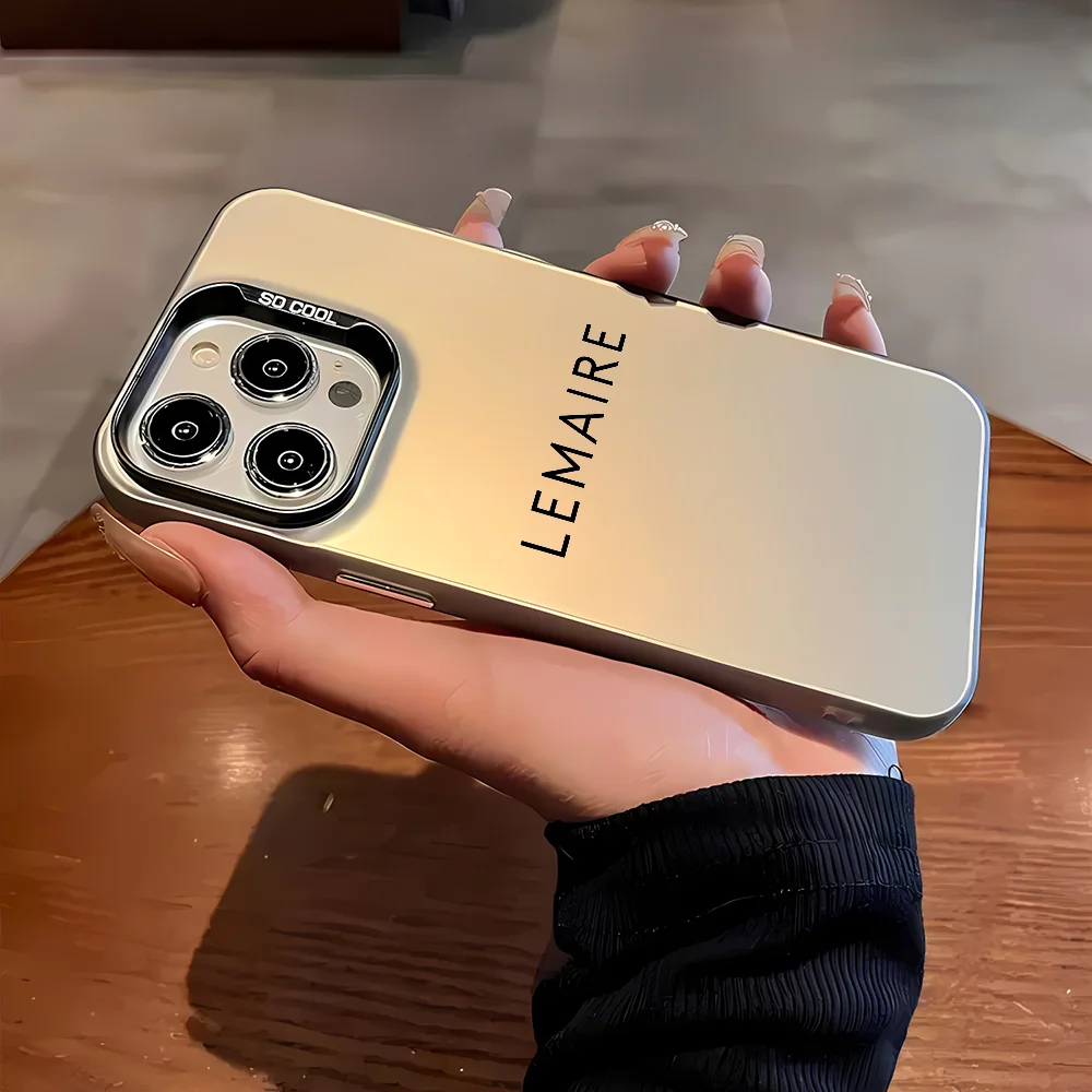 L-Lemaire-E Чехол для телефона чехол iPhone 16 15 14 Plus 13 12 11 Pro Max X Xs XR 8 7 матовый цветной
