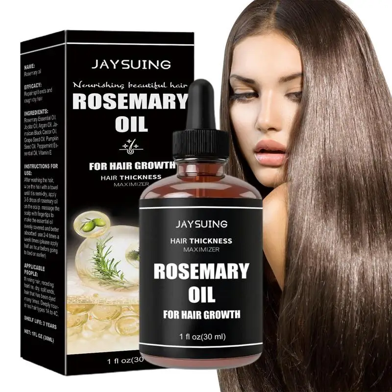 

Rosemary Essential Oil Anti-frizz Hair Growth Care Hair Smooth Serum Anti Loss Nourishing Scalp Promote Hair Growth 30ml