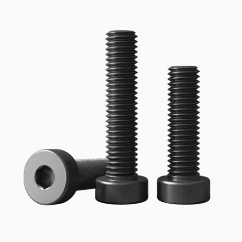 

5-50PCS DIN7984 M3 M4 M5 M6 M8 M10 m12 Grade 10.9 Steel with black hex socket thin short cap head screw