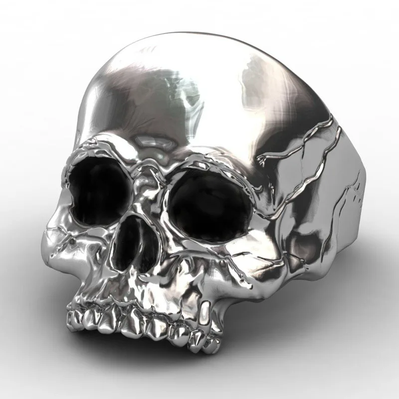 

New Fashion Trend Domineering Trend Men's Ring Retro Skull Head Creative Personality Simple Jewelry Accessories