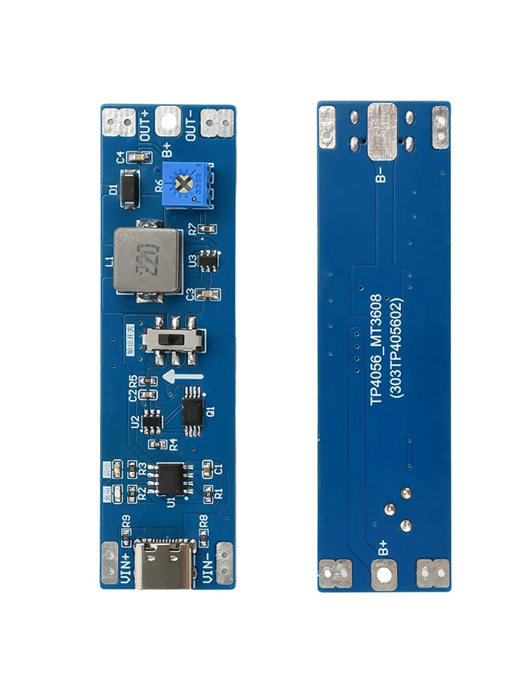 

Aideepen повышающий модуль литиевой батареи 3.7-9-12В Type-C 18650