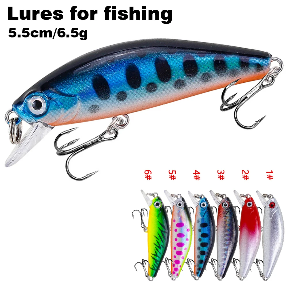 

Fishing Lur Fishhook 5.5cm/6.5g SP Depth1.8m Top Fishing Lures Wobbler Hard Bait Quality Professional Minnow for Fishing Tackle