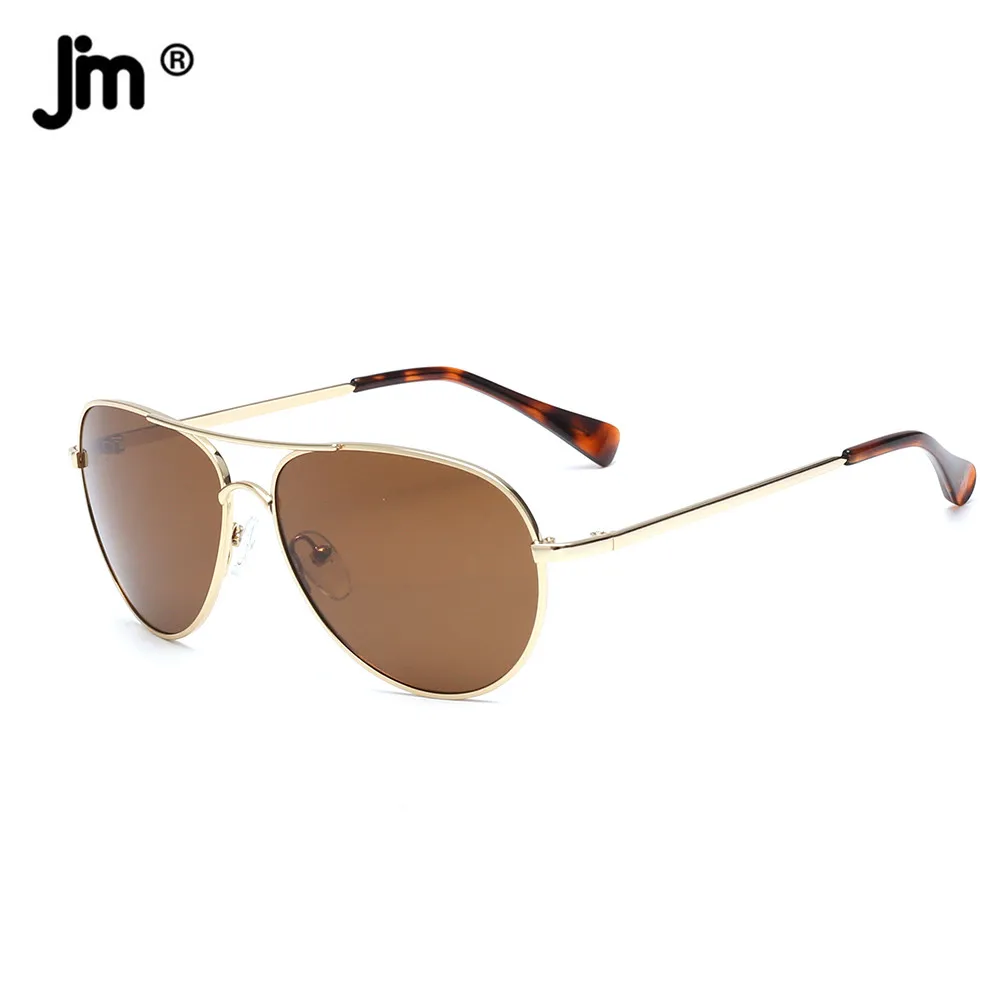 

JM Small Pilot Polarized Sunglasses Women Metal Frame UV400 PN2065