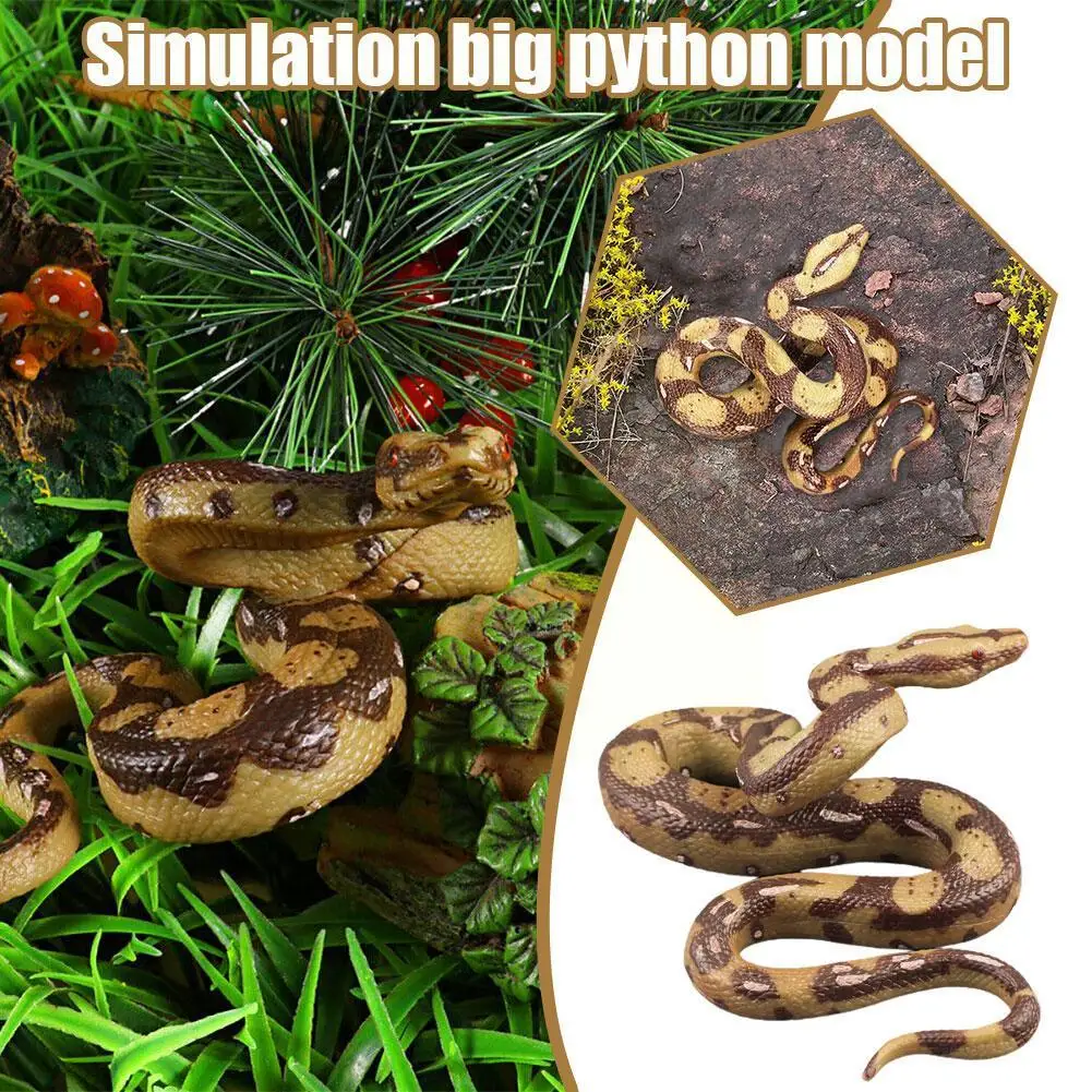 

Big Realistic Snake Toys Kids Snake Toys Garden Props Tricky Fake Snakes Birds Keep Toy Away Rubber Aldult Snake Toy Y2q0
