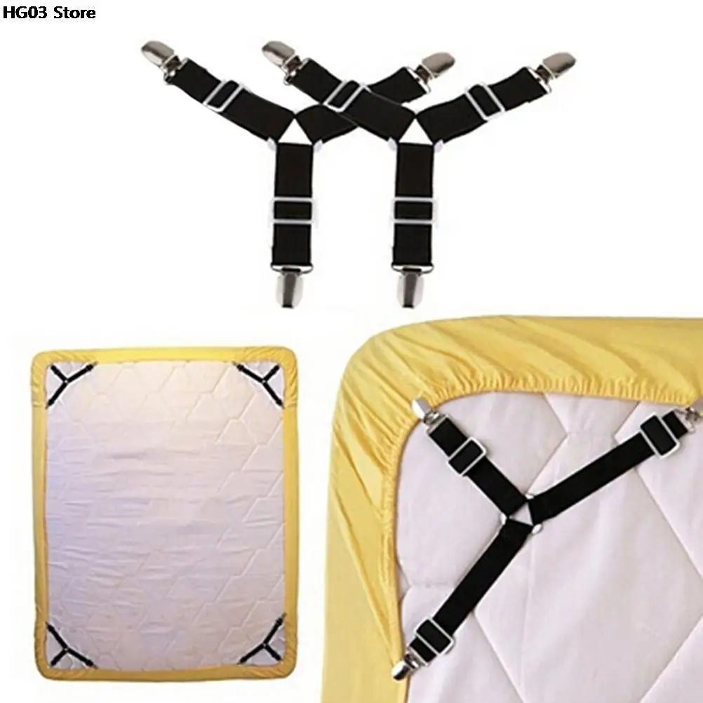 

Регулируемые зажимы для простыни, держатель для наматрасника, пододеяльник, фиксаторы, нескользящий ремень