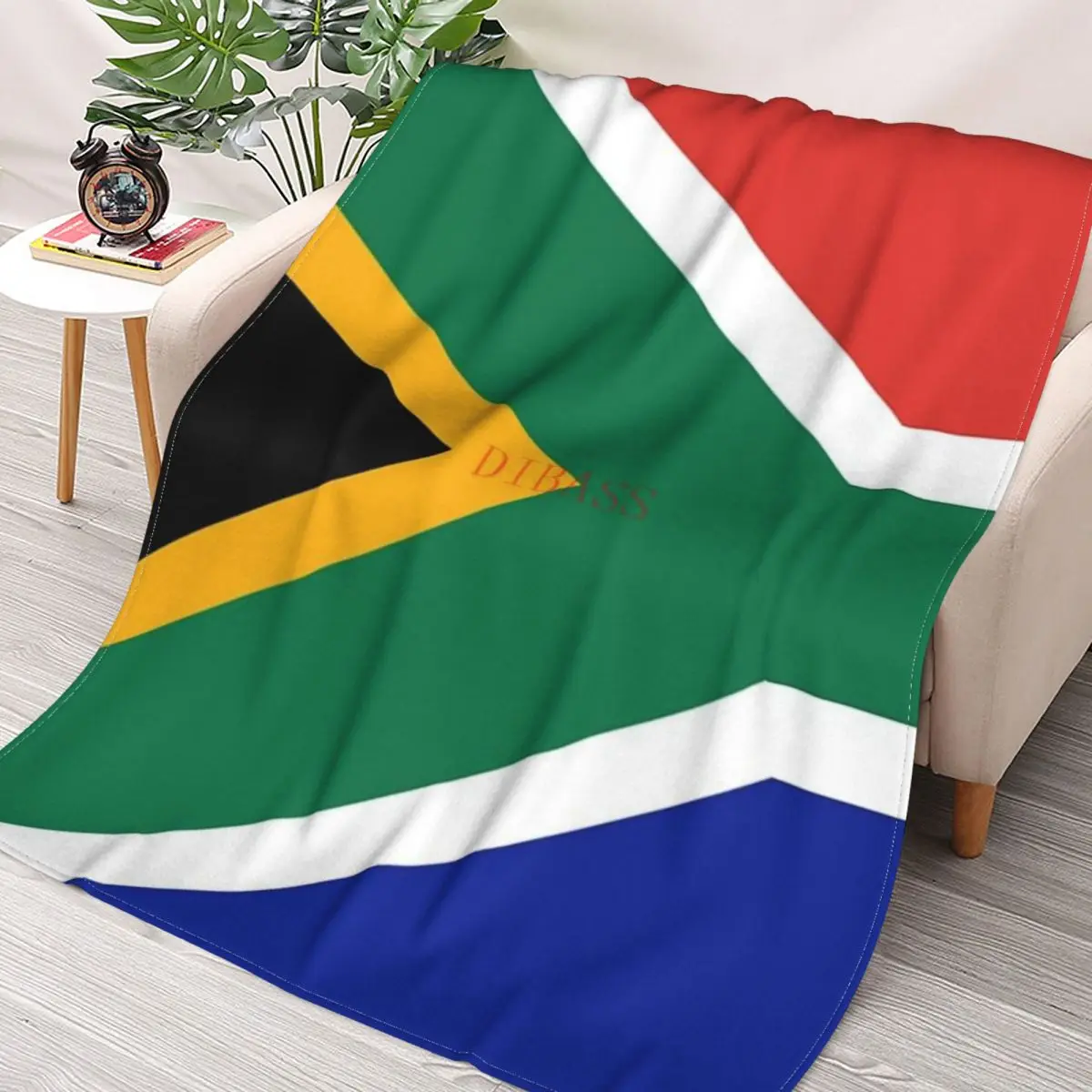 

South Africa Flag 3D Printed Flannel Throw Blanket