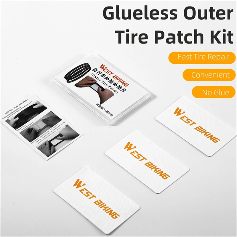 

Bicycle Inner Tire Patch Repair Tool Bike Puncture Repair Rubber Patch Mountain Bike Road Bike No Glue Fast Tire Repair Tools