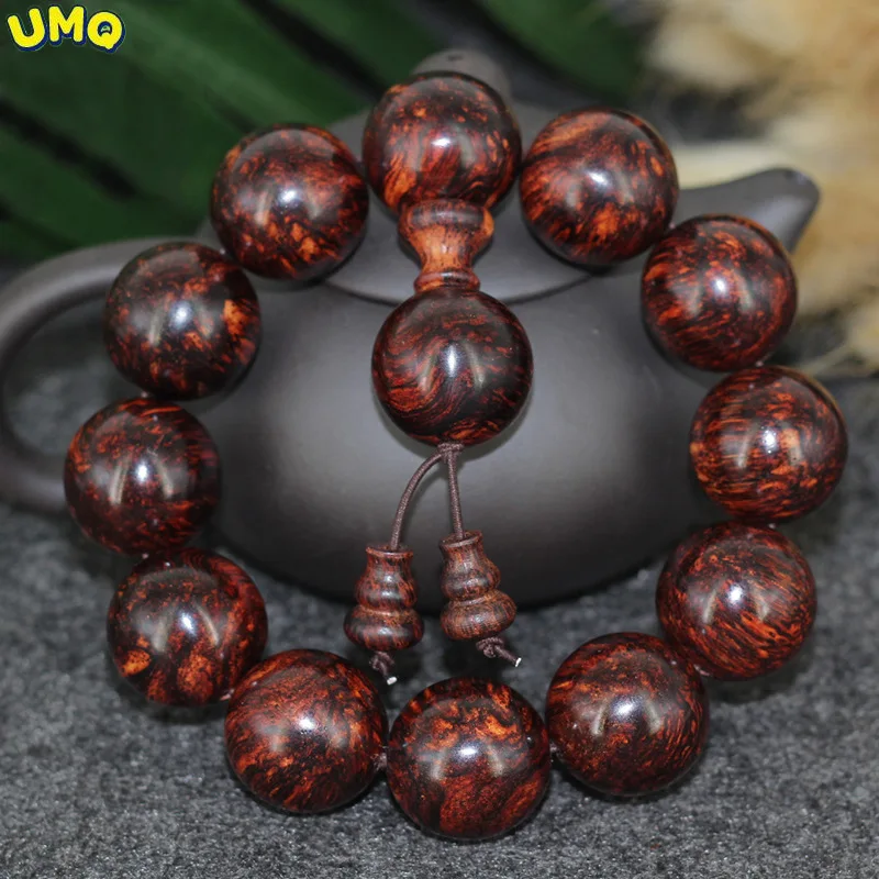 

Indonesian Yellow Pear Buddha Bead Handstring 2.0 Wood Bracelet Men's s Hand String Hainan