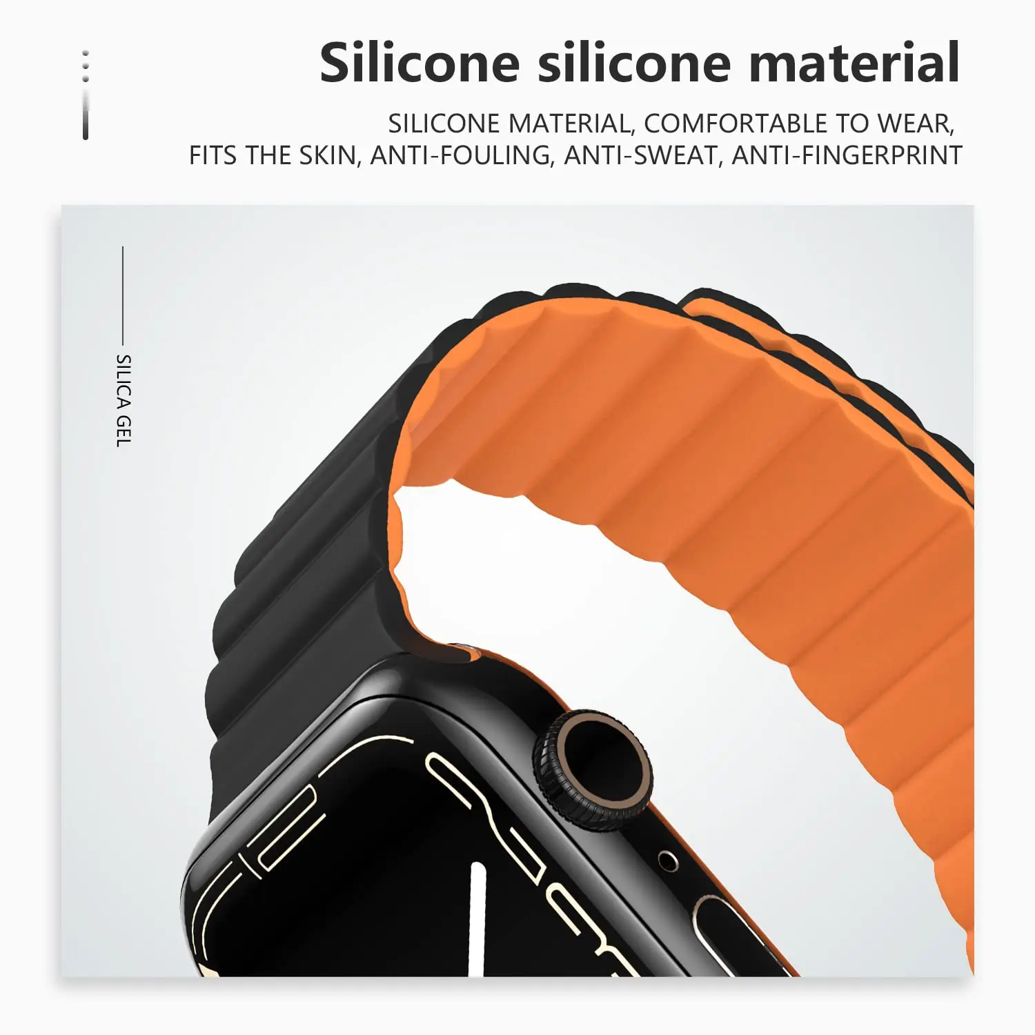 Ремешок для часов Apple ремешок 45 мм 44 40 49 41 42 магнитный силиконовый браслет correa iWatch