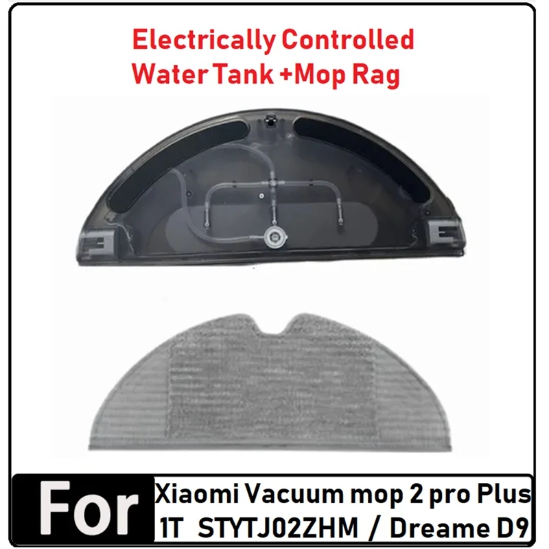 For Xiaomi Vacuum Mop 2 Pro Plus 1T STYTJ02ZHM/Dreame D9 Cleaner Electrically Controlled Water Tank Parts+Mop Rag Parts