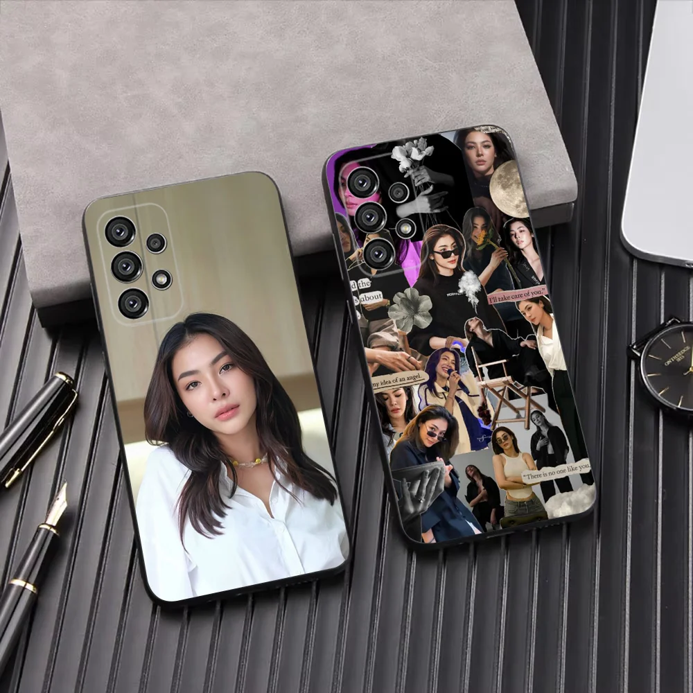 Peraya Malisorn Faye Phone Case For Samsung Galaxy A13 A21s A22 A31 A32 A52 A53 A71 A80 A91 Soft Black Shell