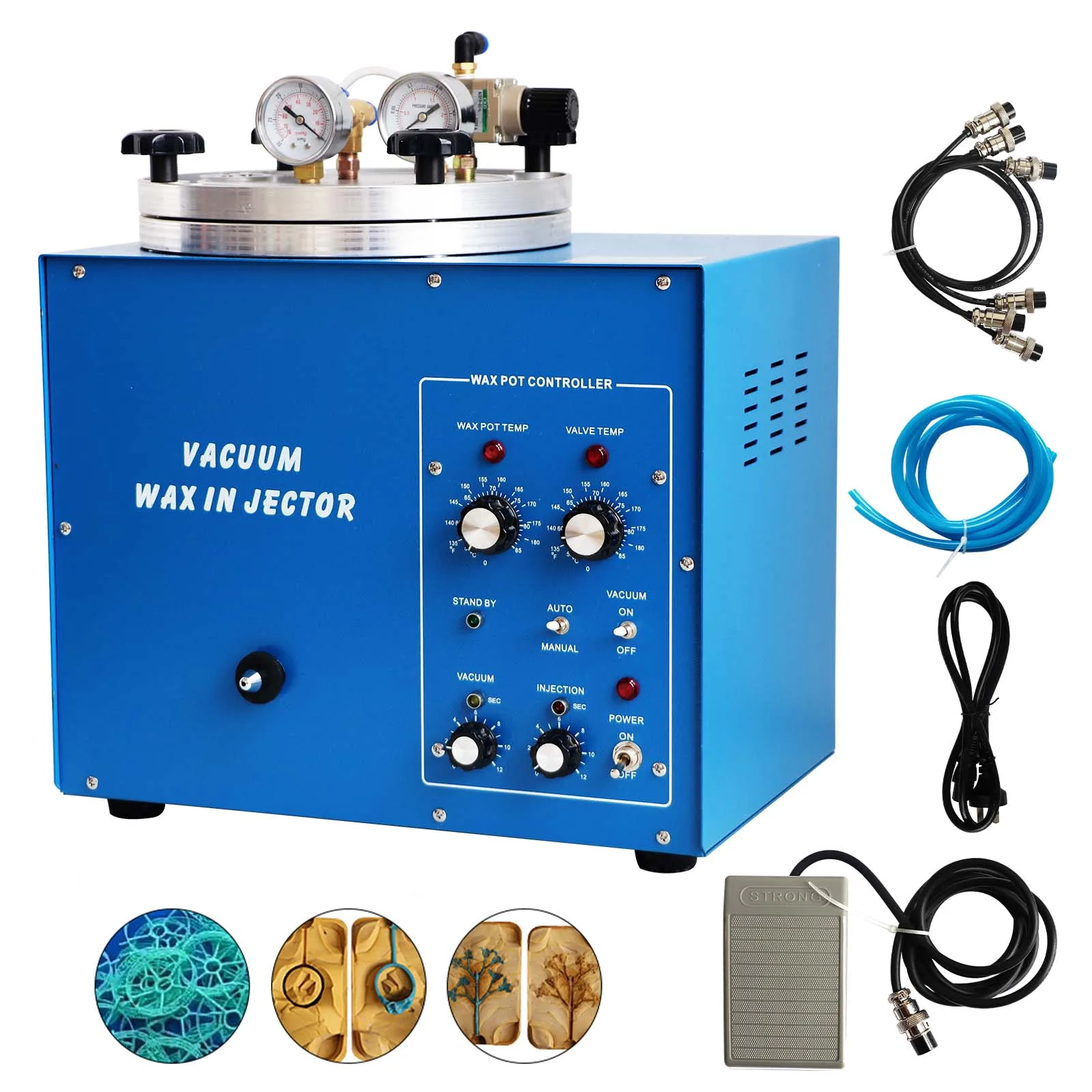 Wax Injector 3KG Tank Wax Injection Machine for Jewelry 510W Wax Casting Machine