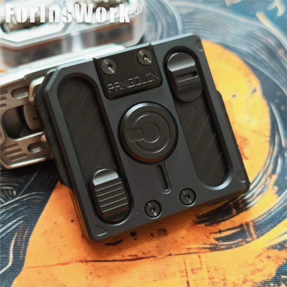 Фото Игрушка-спиннер Pangolin Studio PEEK Ti Black 4-в-1 с режимами игры Y2K Disk EDC, антистресс, для офиса, гаджет для рабочего стола, игрушка для СДВГ №3