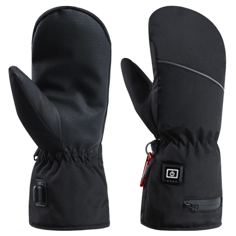 Men Women Warm Heated Gloves Electric Heat Gloves Winter Sport Heated Gloves for Climbing Battery Powered Rechargeable