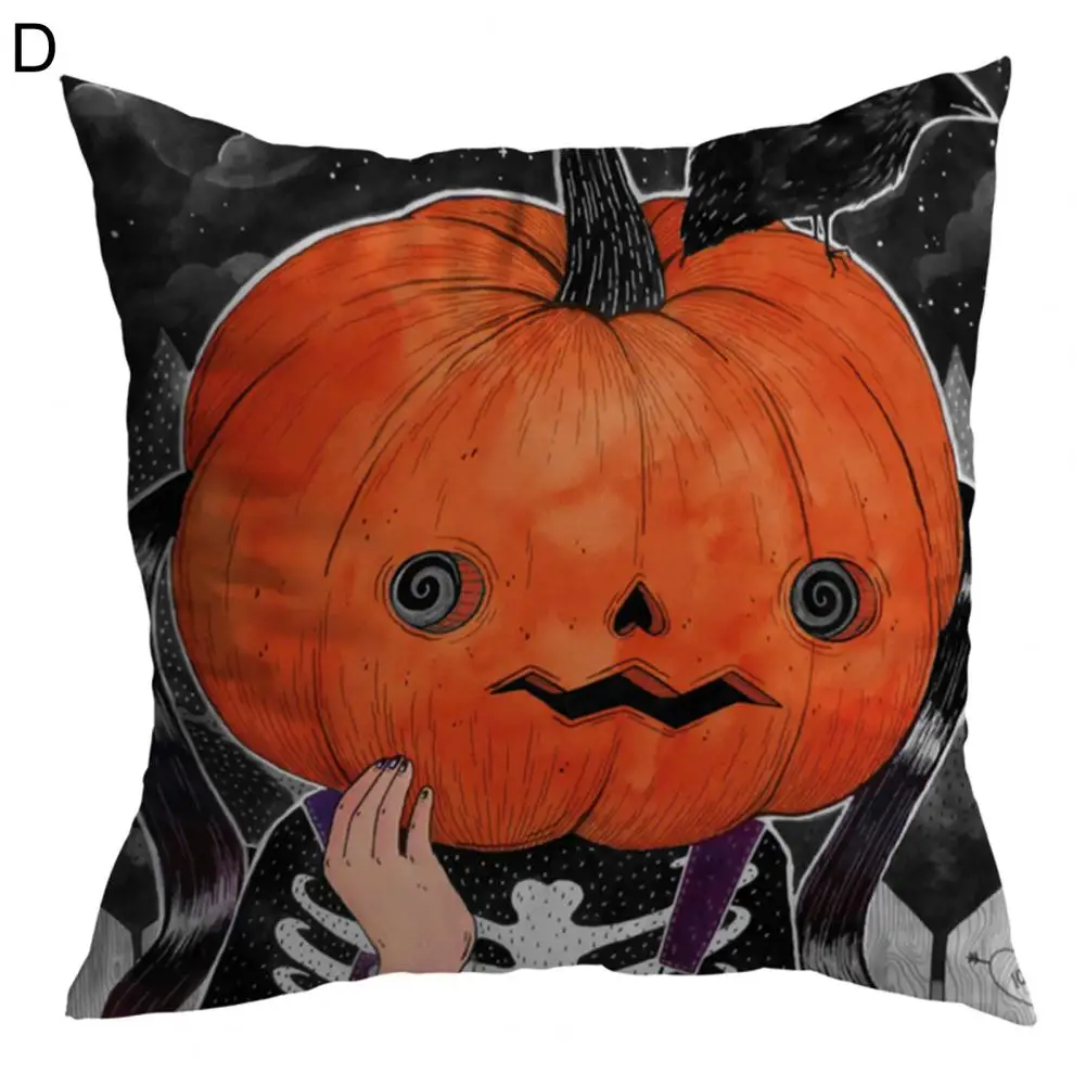 

Чехол для подушки скрытый Подушка на молнии чехол Хэллоуин Тыква серия накидка Подушка домашний декор