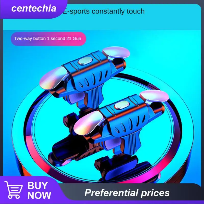 

Mechanical Mobile Game Controller Alloy Mobile Gaming Trigger Six Fingers Linkage Gamepad Trigger Comfortable Office Accessories