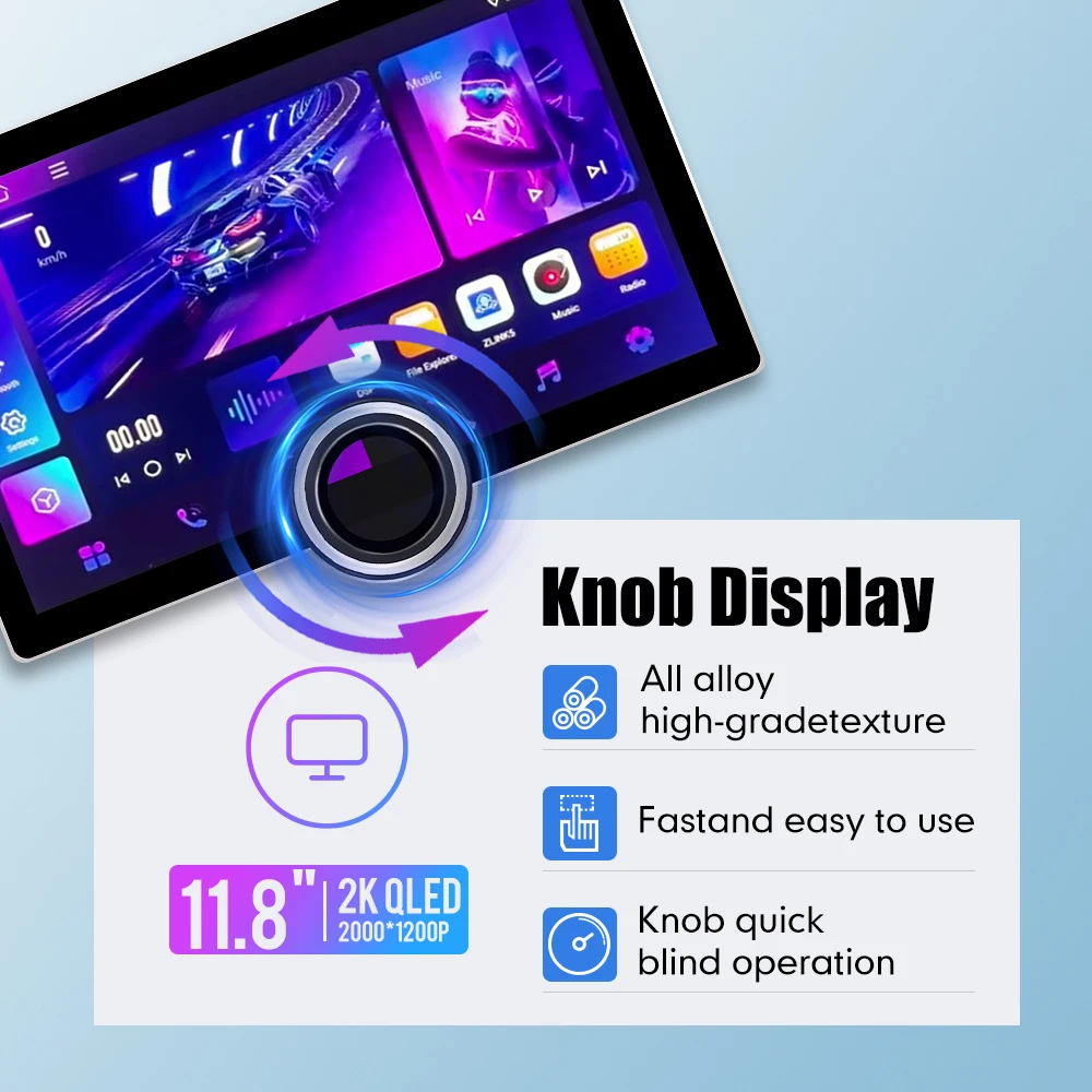 10 1/11 8-дюймовый экран Diamond 2K Android Автомобильный радиоприемник 2Din Мультимедийный