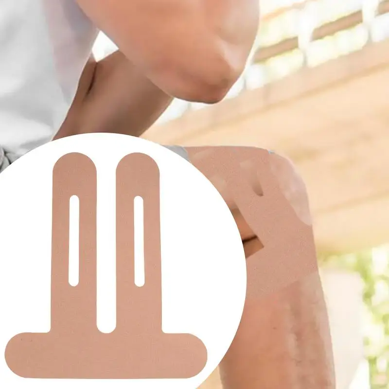 Кинезиологическая лента для коленей эластичная спортивная повязка бега