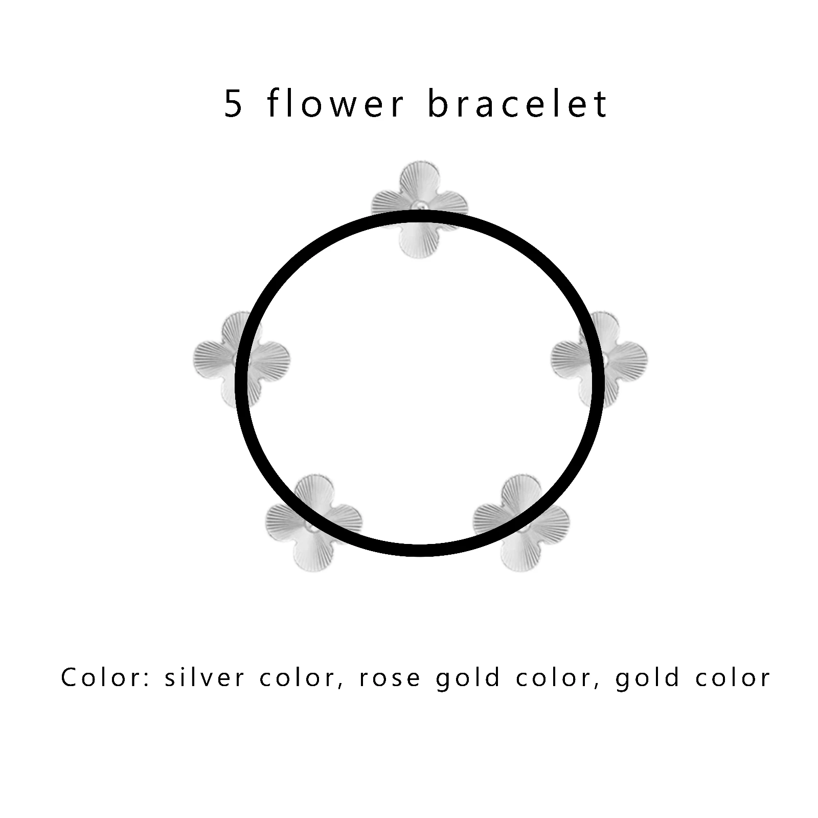 

925 sterling silver laser five-flower bracelet original famous brand luxury high jewelry women 15mm Van Cleef bracelet