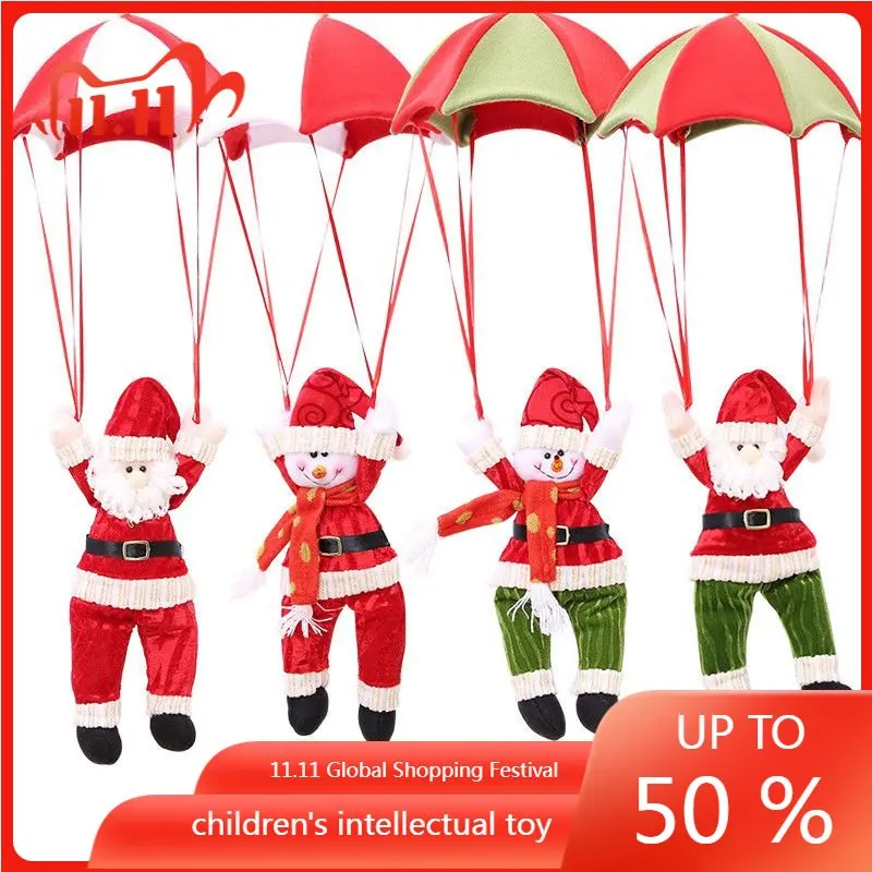 

Christmas Decoration Santa Claus Snowman Parachute Pendant Xmas Tree Hanging Ornaments Home Ceiling Decorations