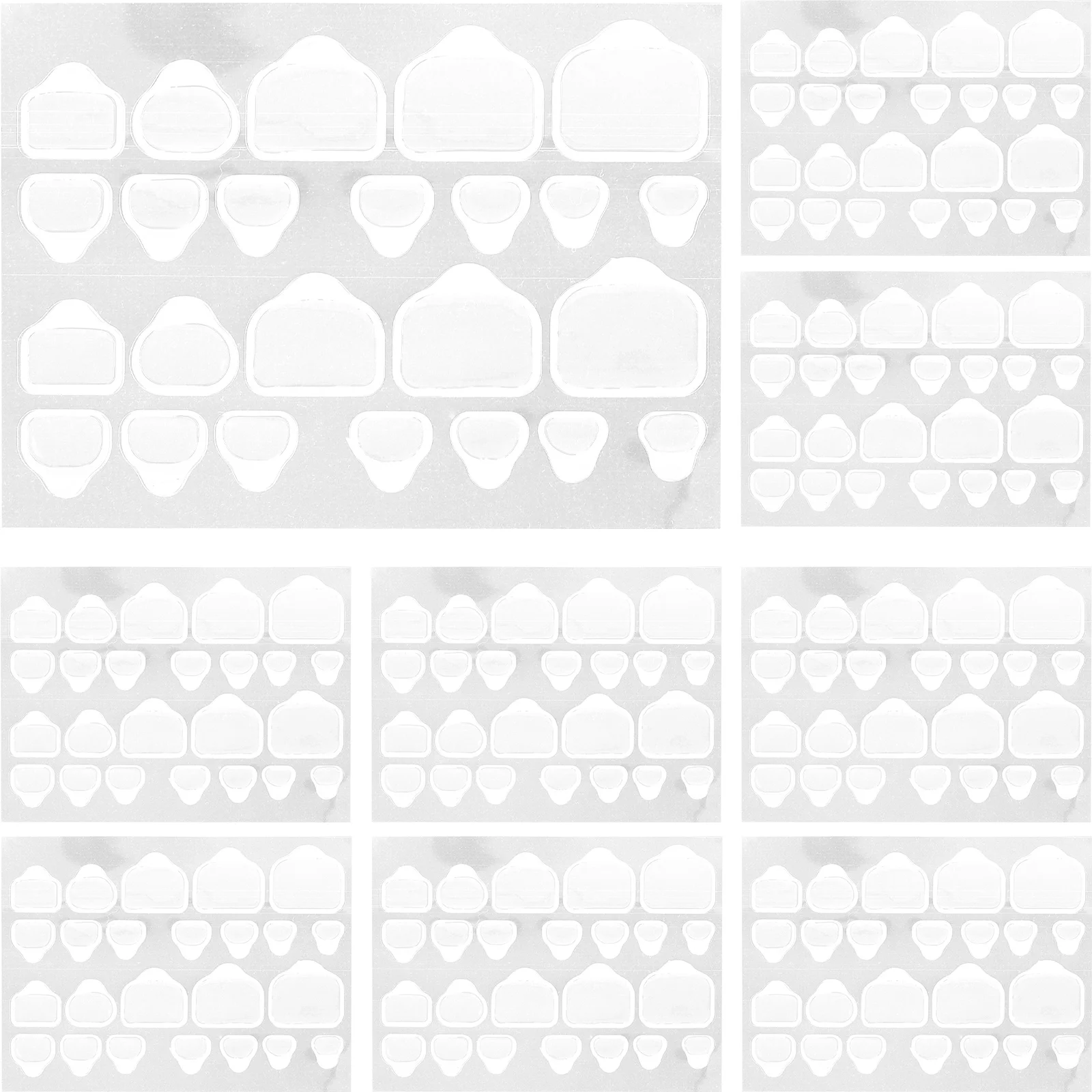 20 листов клейких вкладок для ногтей наклейки липкая высококачественная клейкая