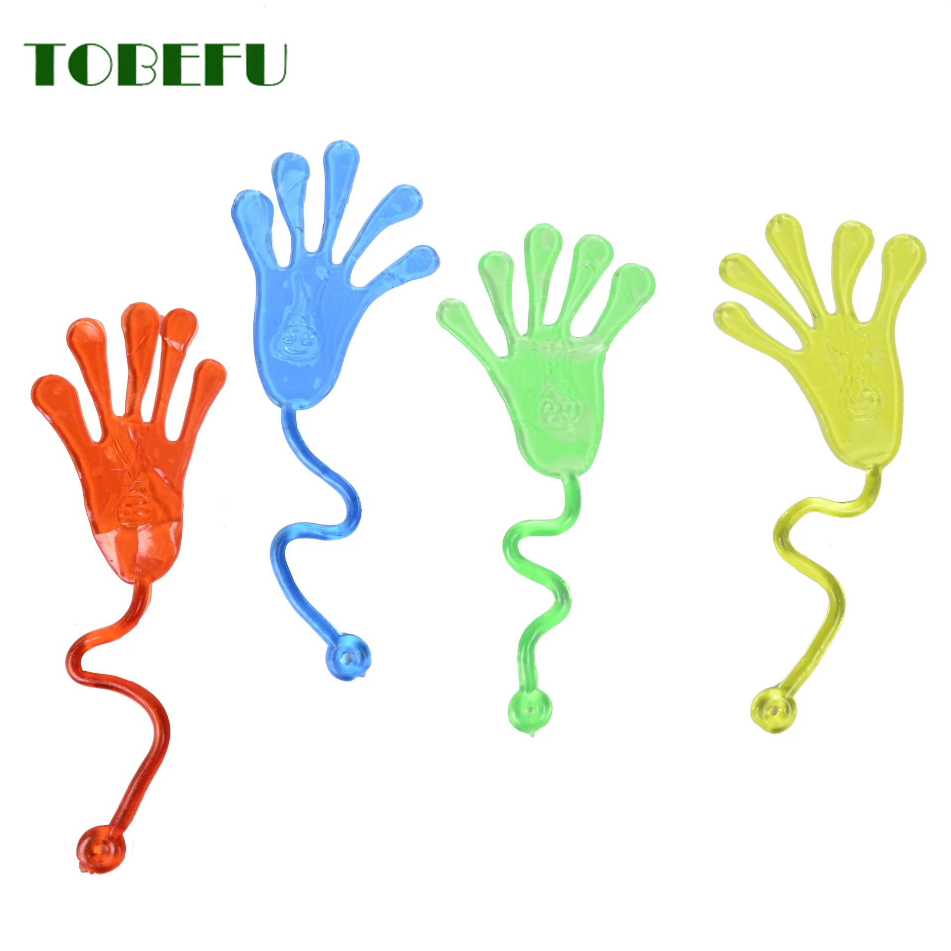 

TOBEFU 1/510Pcs Funny Kids Elastically Stretchable Sticky Palm Wall Climbing Tricky Jokes Hands Toys for Boy Girl Game Play